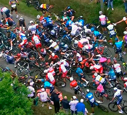 Le Tour de France – Acidente marca o primeiro dia